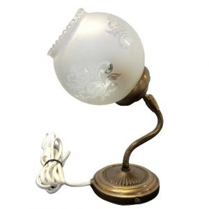 Ståks Armatur Vägglampa Glaskupa Vintage Design Retro Glas Lampa
