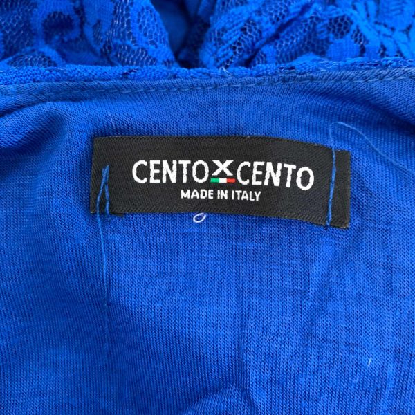 Cento X Cento, Klänning, stl M, Blå, Made in Italy