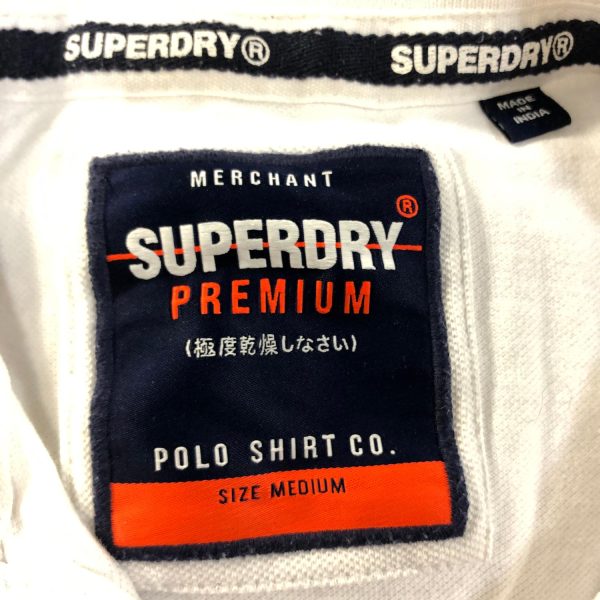 Superdry T-Shirt stl M Vit Pikétröja Piké